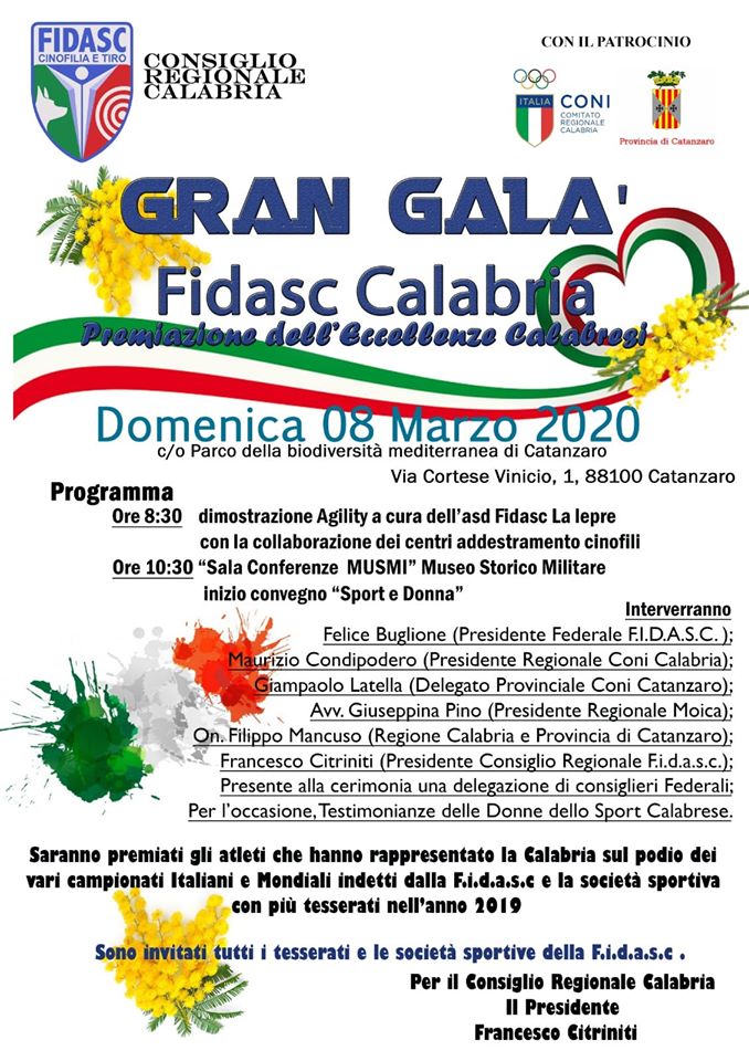 Gran Galà Fidasc Calabria 2020 - SOSPESA