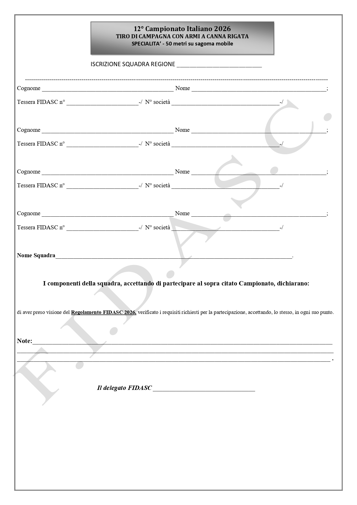 Modulo iscrizione Campionato italiano squadra page 0001