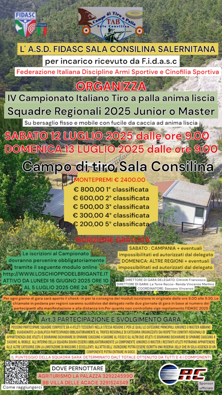 tiro a palla regionali 2025
