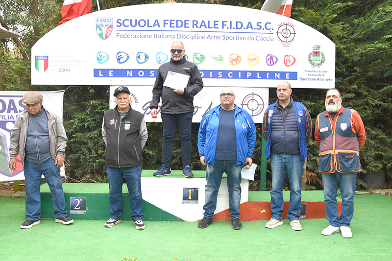 I PODI DEL 12° CAMPIONATO ITALIANO 50 M SU SAGOMA MOBILE