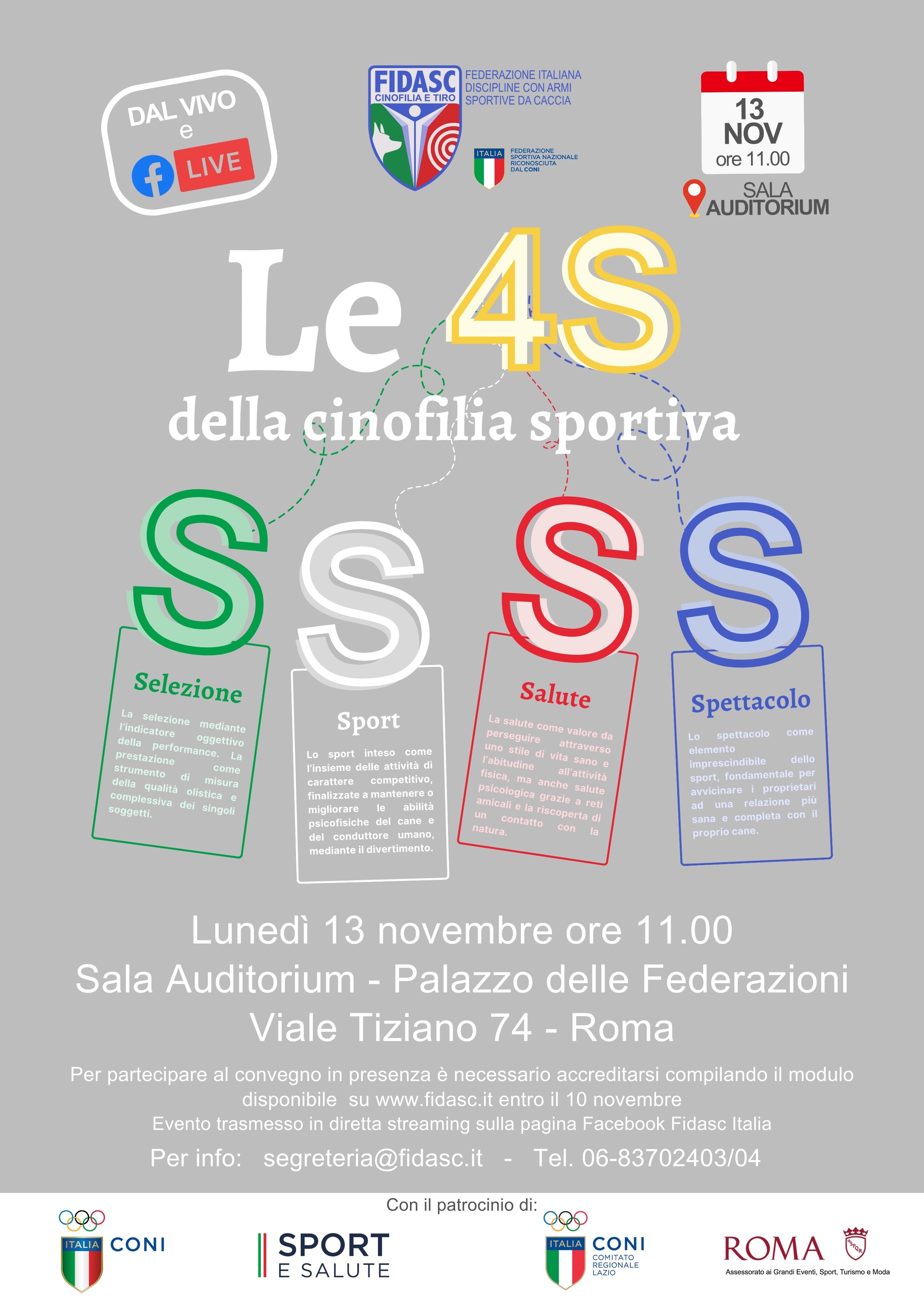 CONVEGNO - Le 4S della Cinofilia Sportiva