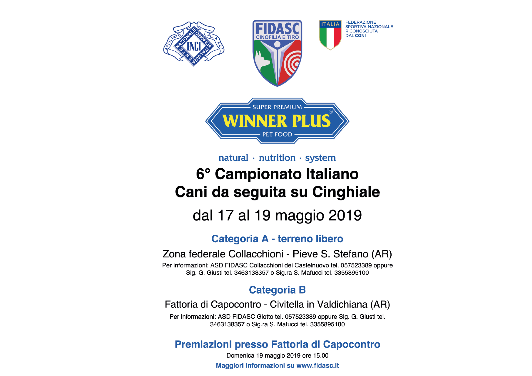 Cinofilia - 6° campionato Italiano per cani da seguita su cinghiale Ctg. "A" e "B"