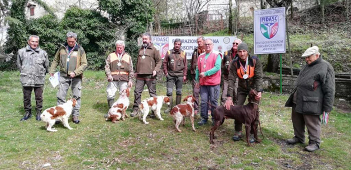 I Campioni Italiani a squadre Toscana Maurizio Albovardi Lorenzo Ancillotti Stefano Boschi Gianni Calcinai e Alessandro Mori