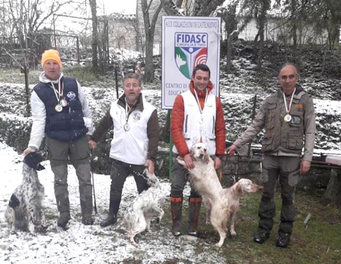 La Lombardia vince il Campionato a squadre Alessandro Conter Roberto Facchetti Enzo Michelone e Pier Luigi Sorsoli