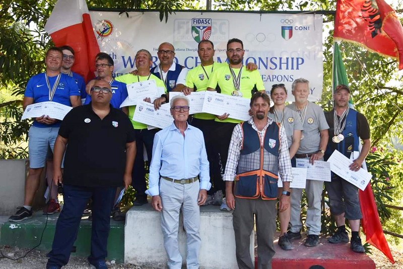 e Squadra campione del mondo Tiro di campagna