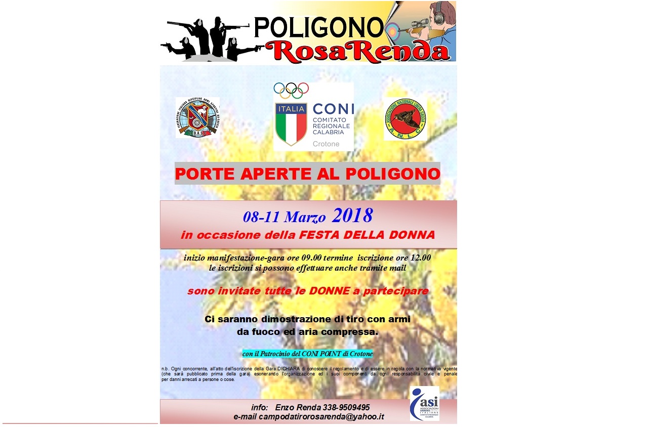 FIDASC e CONI Point Crotone - Porte aperte al Poligono!