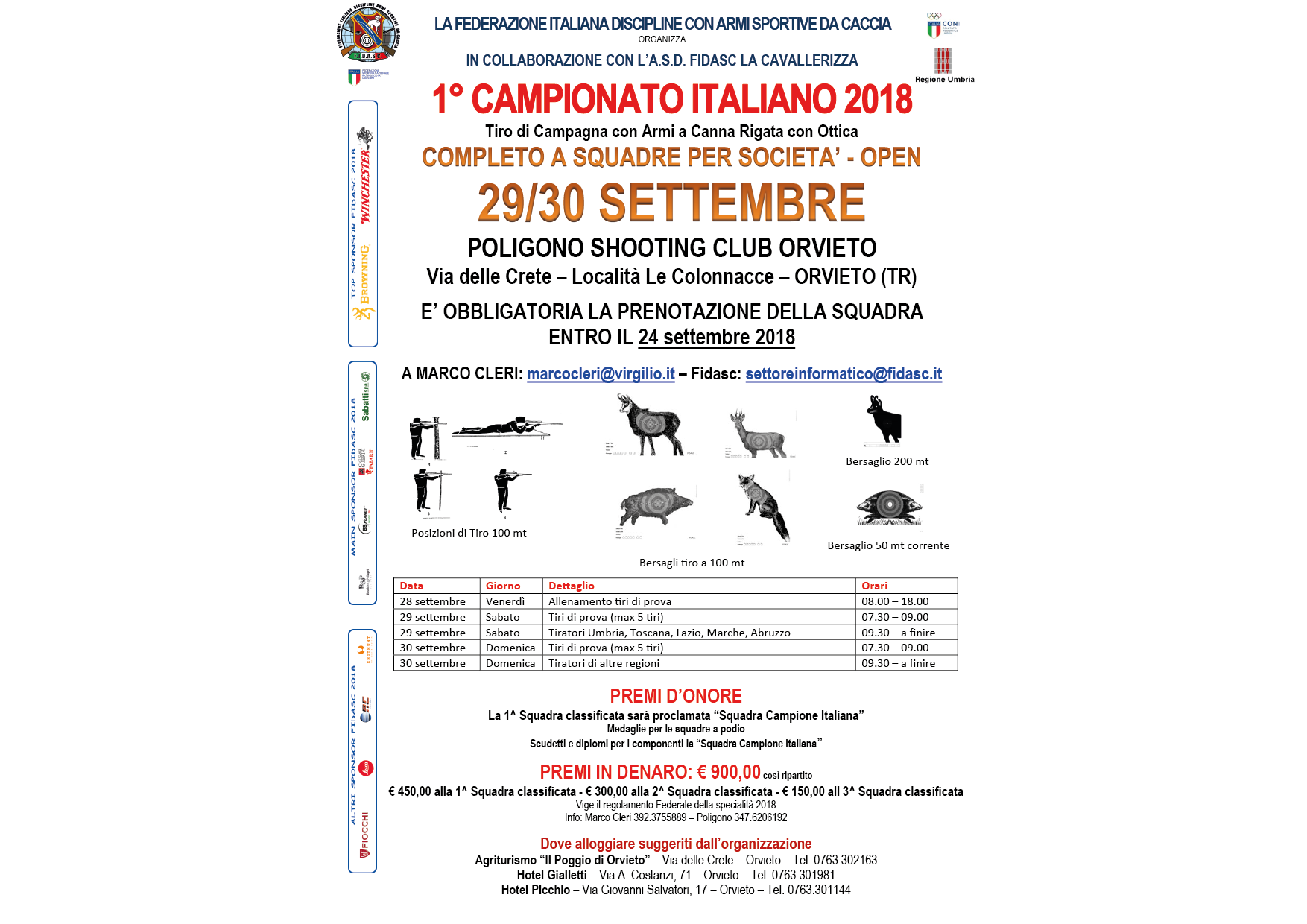 Tiro di Campagna - 1° Campionato Italiano a squadre per Società - OPEN