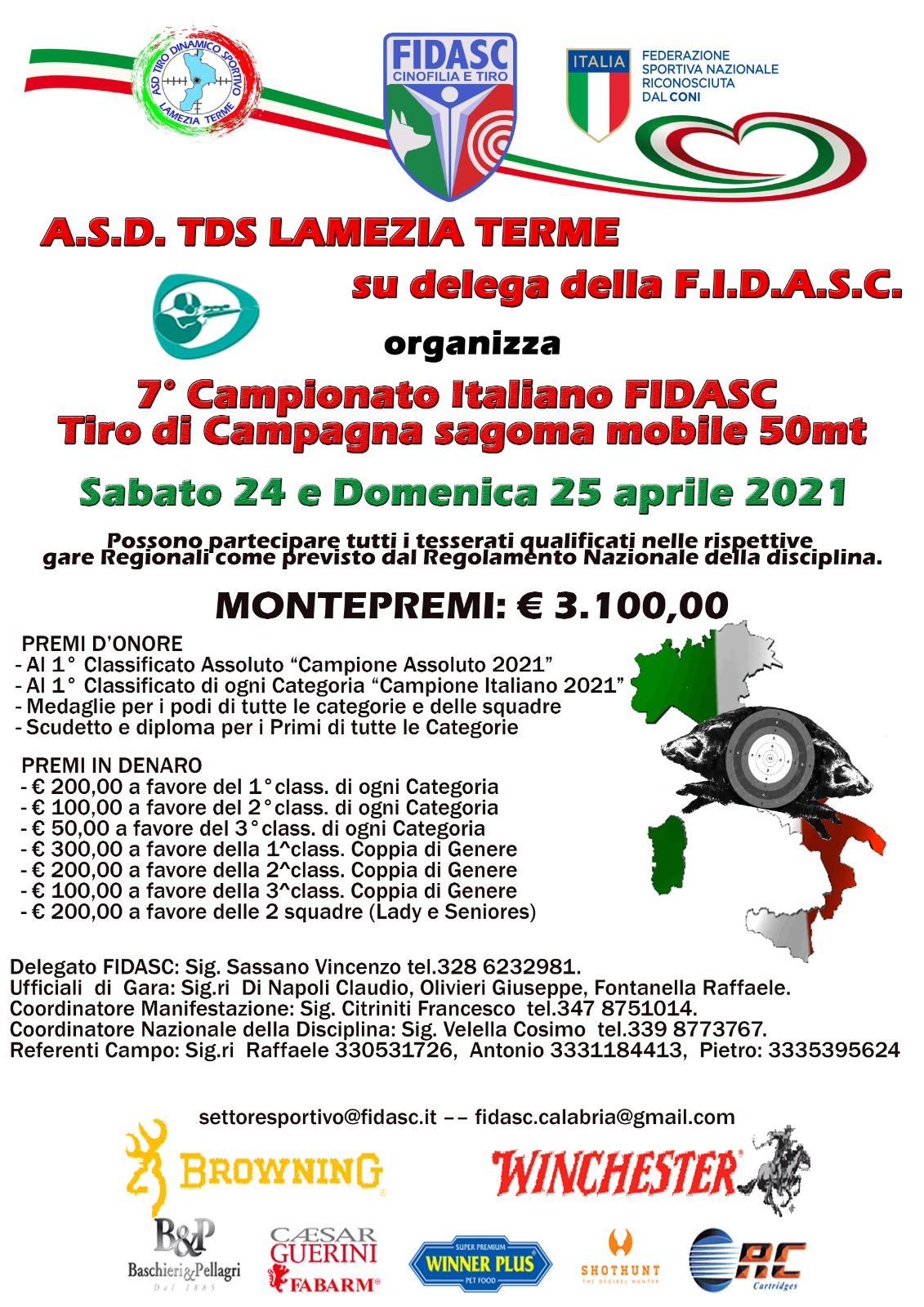 Locandina 7 Camp Ital Tiro di campagna 50mt 2021
