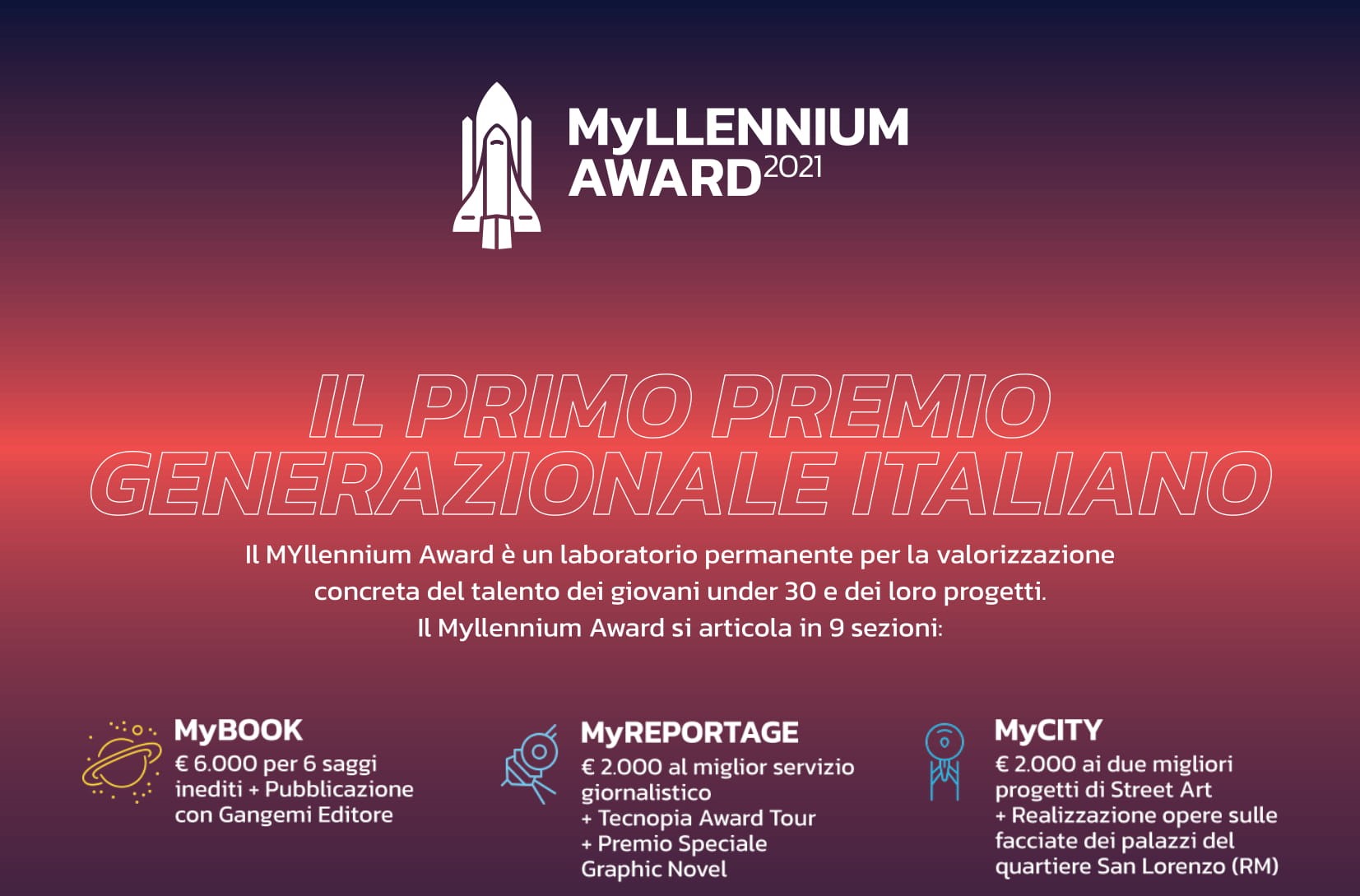 MYLLENNIUM AWARD, IL PRIMO PREMIO GENERAZIONALE ITALIANO RIVOLTO AGLI ATLETI MILLENNIALS